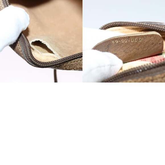 GUCCI GG Supreme Web Sherry Line Bag Pvc Beige Gold 89 02 066 - Picture 12 of 12